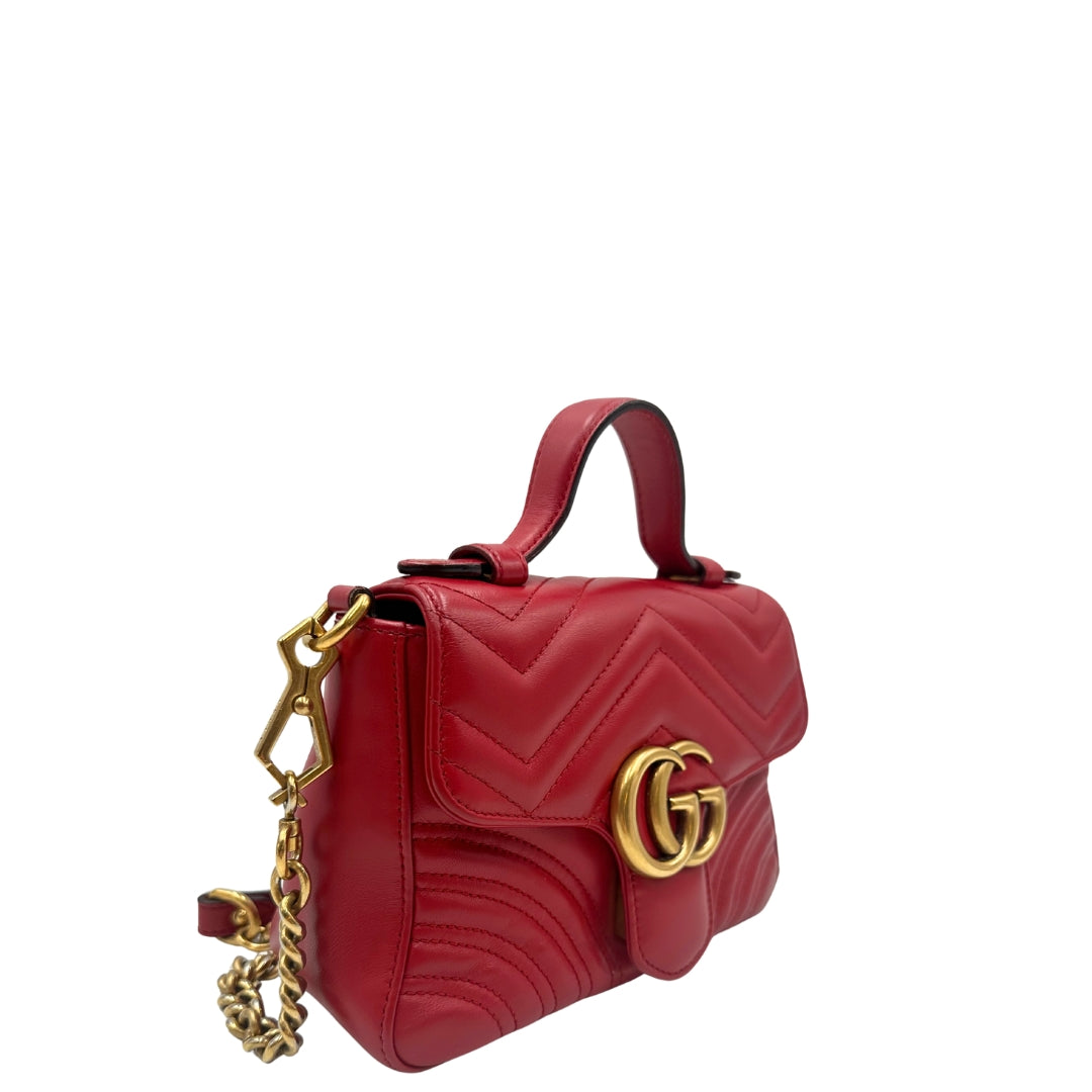 Gucci GG Marmont Mini Top Handle Bag