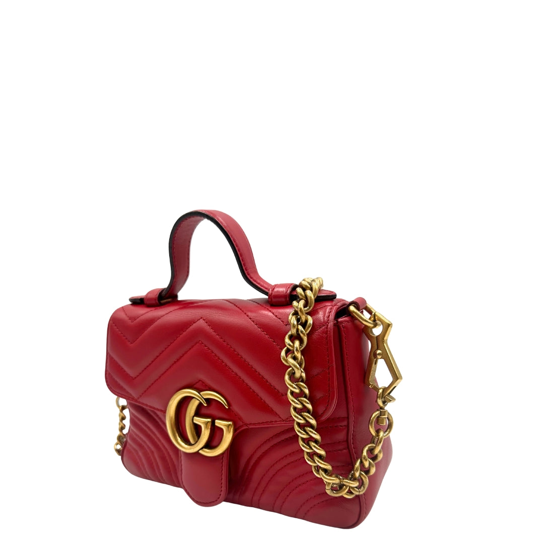 Gucci GG Marmont Mini Top Handle Bag