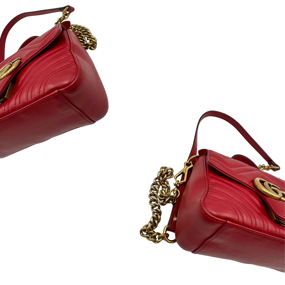 Gucci GG Marmont Mini Top Handle Bag