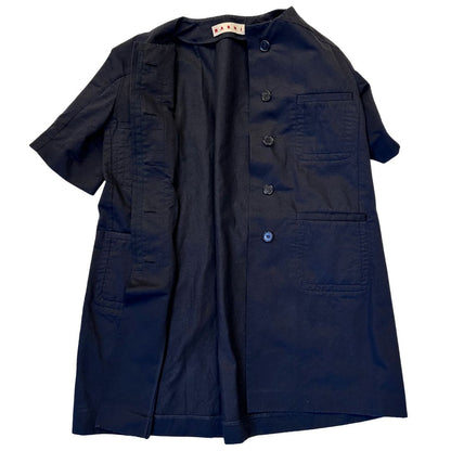 Soprabito Marni in misto cotone e lino, taglia 42. Modello con spalla sciallata.