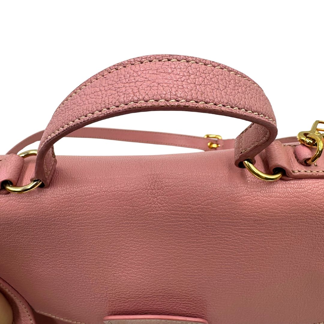 Borsa Madras Miu Miu rosa