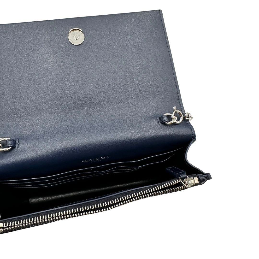 Borsa Kate Small Tassel Saint Laurent blu