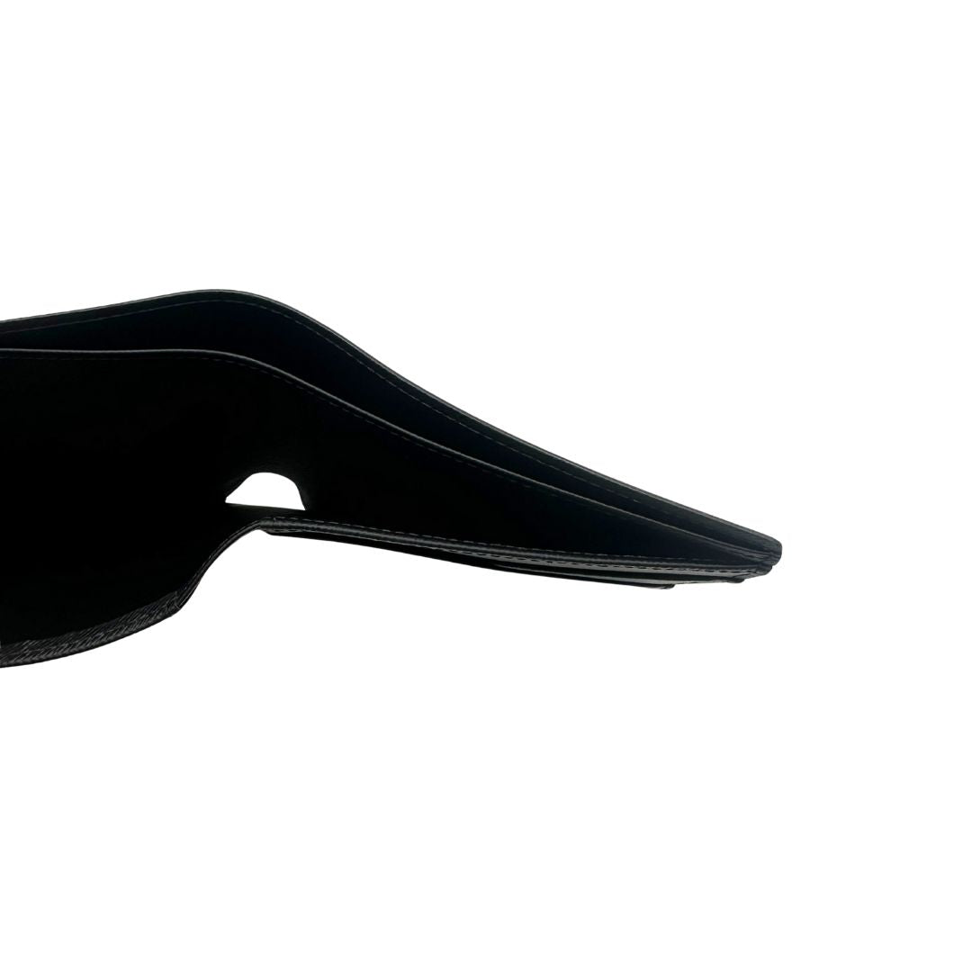 Portafoglio Louis Vuitton Slender in in tela nera Monogram Eclipse, munito di vari scomparti. Completo di corredo. Originale, usato, in condizioni eccellenti. 