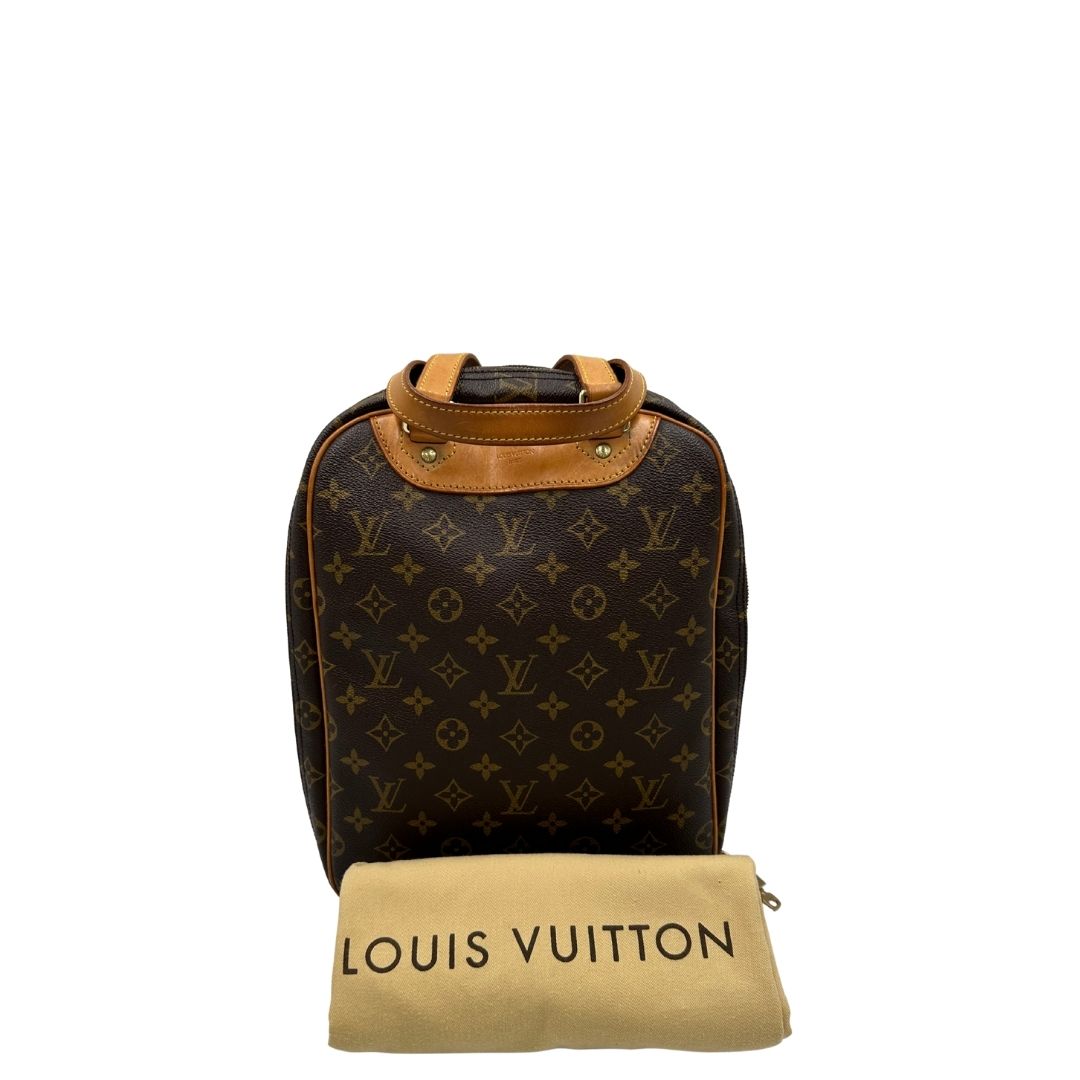 Borsa Louis Vuitton in canvas marrone monogram con parti metalliche dorate e finiture in vacchetta naturale; munita di doppi manici. Completa di dustbag, lucchetto e chiavi, di lusso, originale, ottime condizioni. 