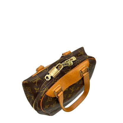 Borsa Louis Vuitton in canvas marrone monogram con parti metalliche dorate e finiture in vacchetta naturale; munita di doppi manici. Completa di dustbag, lucchetto e chiavi, di lusso, originale, ottime condizioni. 