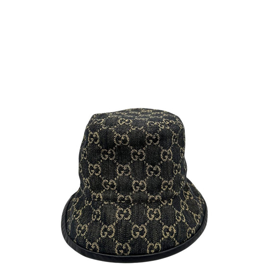 Cappello Gucci in denim GG monogram in 100% cotone. Completo di busta logata e cartellini, di lusso, originale, ottime condizoni.