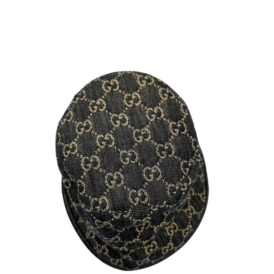 Cappello Gucci in denim GG monogram in 100% cotone. Completo di busta logata e cartellini, di lusso, originale, ottime condizoni.