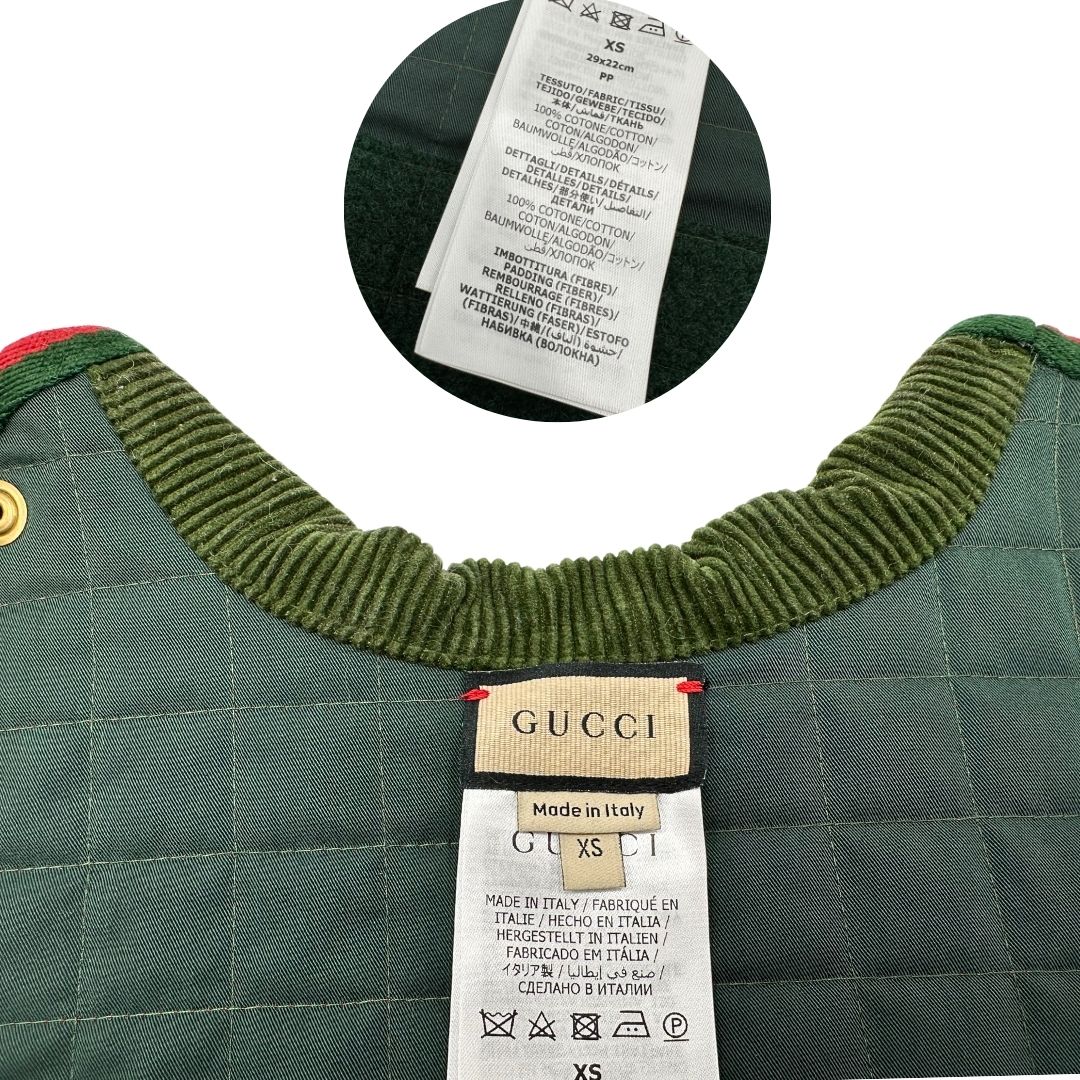 Cappotto Gucci per cani tg. xs