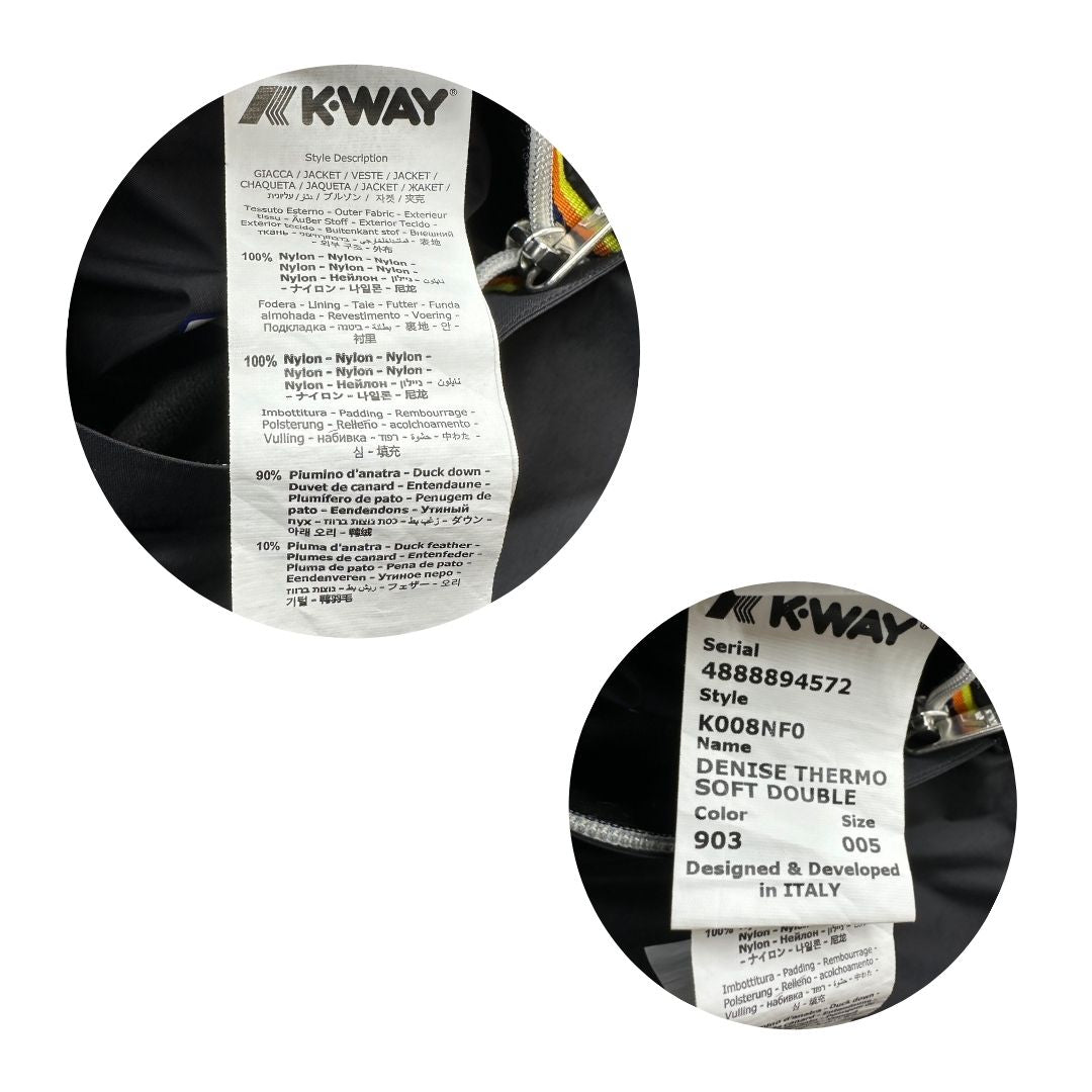 Piumino reversibile in 100% nylon nero dal lato trapuntato antracite, di lusso, originale, ottime condizioni.