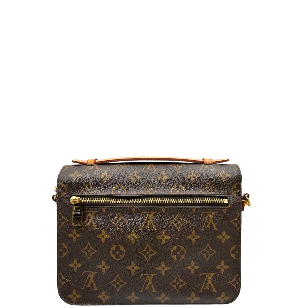 retro Borsa Louis Vuitton Métis in canvas marrone monogram con dettagli in vacchetta naturale e parti metalliche dorate. Munita di un manico singolo e una tracolla regolabile e amovibile. Dotato di scatola e dustbag, di lusso, originale, ottime condizioni. 