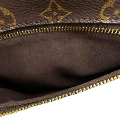 interno della  Borsa Louis Vuitton Métis in canvas marrone monogram con dettagli in vacchetta naturale e parti metalliche dorate. Munita di un manico singolo e una tracolla regolabile e amovibile. Dotato di scatola e dustbag, di lusso, originale, ottime condizioni. 