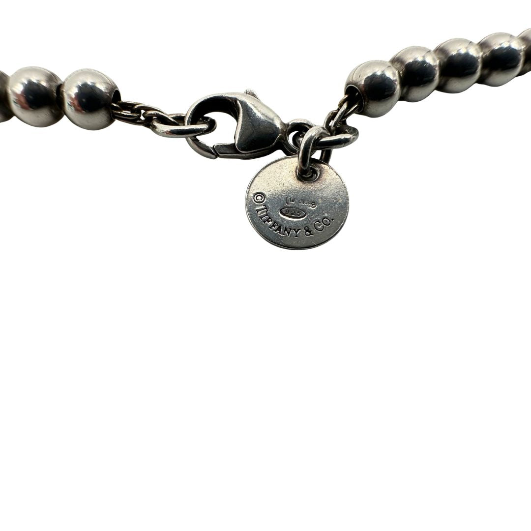 Bracciale Heart Tag Tiffany&Co. della collezione Return To Tiffany in argento 925 con ciondolo cuore. Completo di sacchetto antipolvere, di lusso, originale, ottime condizioni, usata.