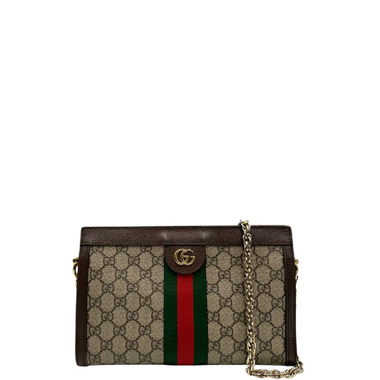 front Borsa ophidia in canvas e pelle gg 