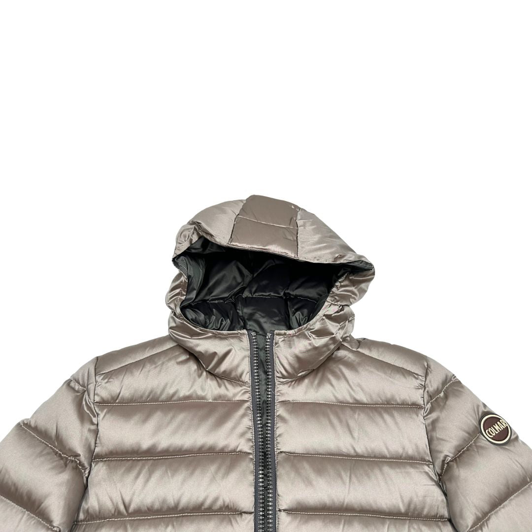  Piumino Colmar in 59% poliestere e 41% poliammide color champagne, di lusso, originale, ottime condizoni.