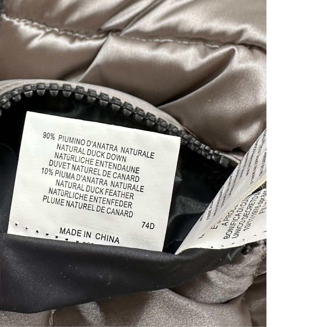  Piumino Colmar in 59% poliestere e 41% poliammide color champagne, di lusso, originale, ottime condizoni.