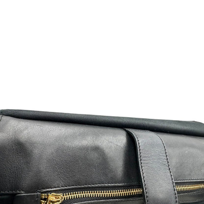 interno Borsa Dolce & Gabbana in canvas con trama animalier, finiture nere e parti metalliche dorate; munita di un manico singolo e un manico amovibile, di lusso, originale, ottime condizioni. 