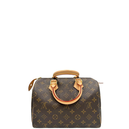 Retro di una borsa Louis Vuitton in canvas monogrammato con parti metalliche dorate; munita di doppi manici stondati, da portare a mano. Completo di scatola, dustbag, lucchetto e chiavi.