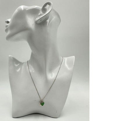 Collana Tiffany&Co. della collezione Return To Tiffany in argento 925 con doppio ciondolo cuore. Completa di scatola e sacchetto.