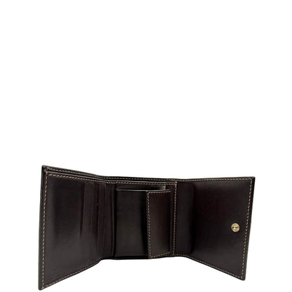 interno Portafoglio Gucci in tessuto beige GG con finiture in pelle marrone e parti metalliche dorate. Completo di busta e dustbag, di lusso, originale, ottime condizioni. 