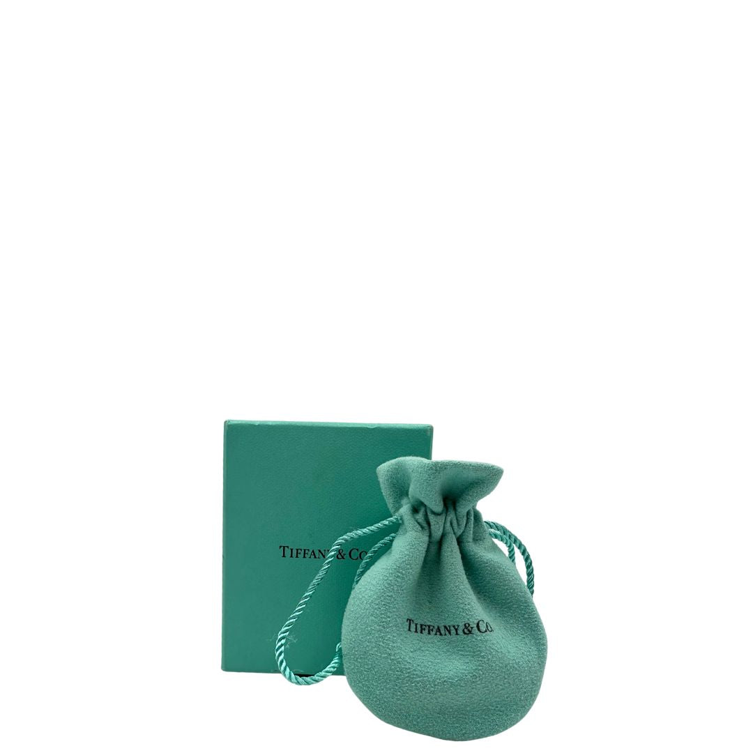  Bracciale Tiffany&Co. in argento 925 con ciondolo "infinito'' Completo di sacchetto antipolvere e scatola, originale, usato, di lusso.