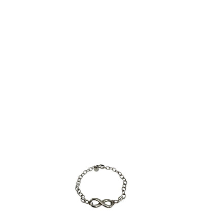  Bracciale Tiffany&Co. in argento 925 con ciondolo "infinito'' Completo di sacchetto antipolvere e scatola, originale, usato, di lusso.