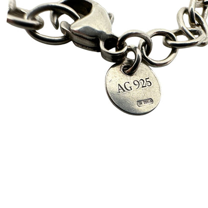  Bracciale Tiffany&Co. in argento 925 con ciondolo "infinito'' Completo di sacchetto antipolvere e scatola, originale, usato, di lusso.