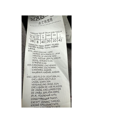 Cappotto Sportmax grigio in 95% lana e 5% cashmere, di lusso, originale, ottime condizioni, usato, originale.
