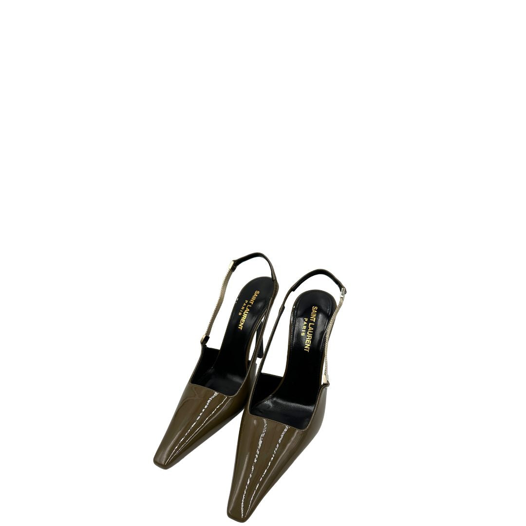 YSL Pumps slingback vernis N. 36,5