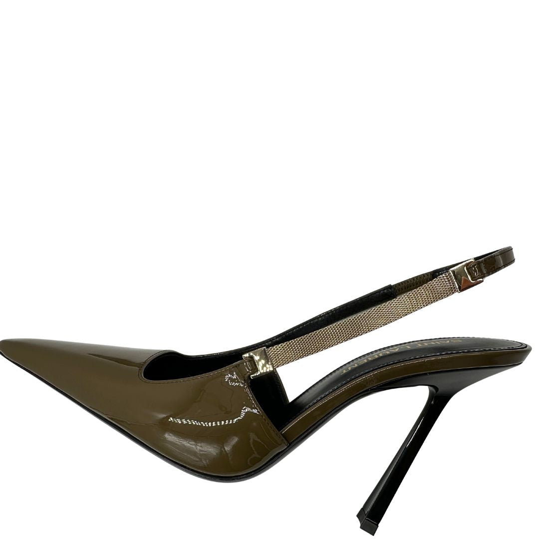 YSL Pumps slingback vernis N. 36,5