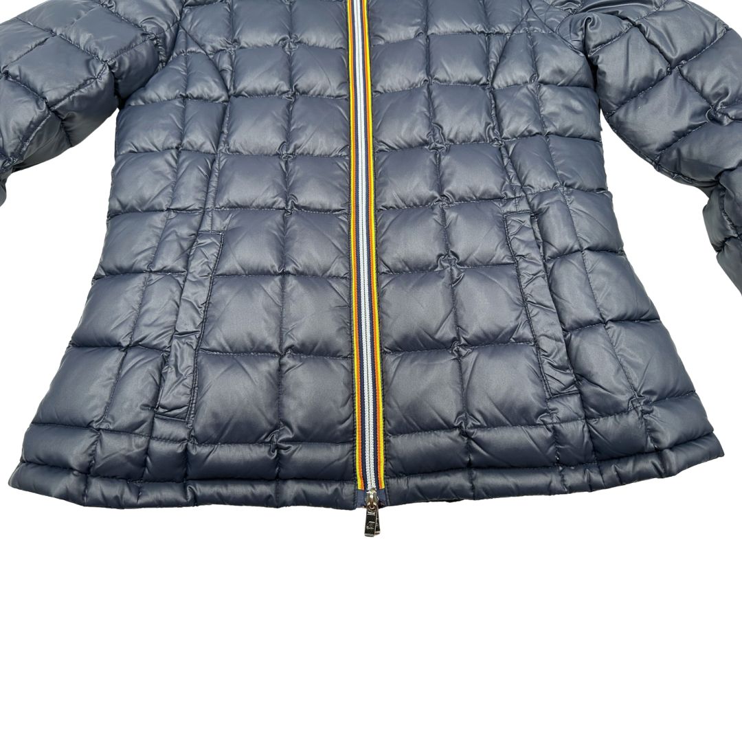Giubbino K-Way double face blu in 100% poliammide, di lusso, originale, ottime condizioni, usato.