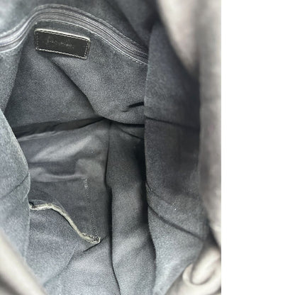 interno  Borsa Dolce & Gabbana in rafia e pelle nera, dalla struttura morbida e capiente, di lusso, originale, ottime condizioni, usata. 