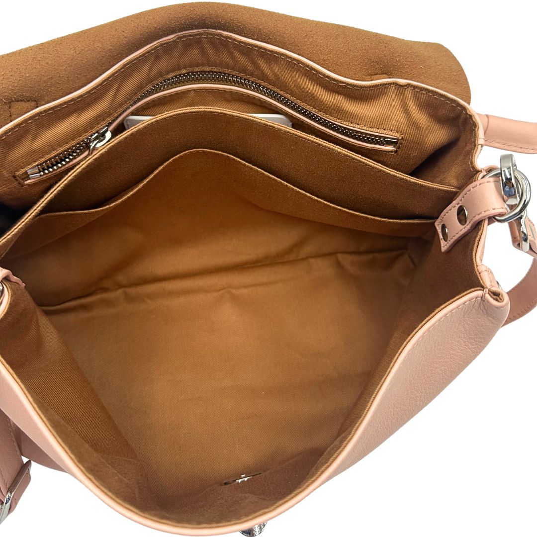 Front di una postina S Zanellato rosa usata, originale, second hand, in ottime condizioni.