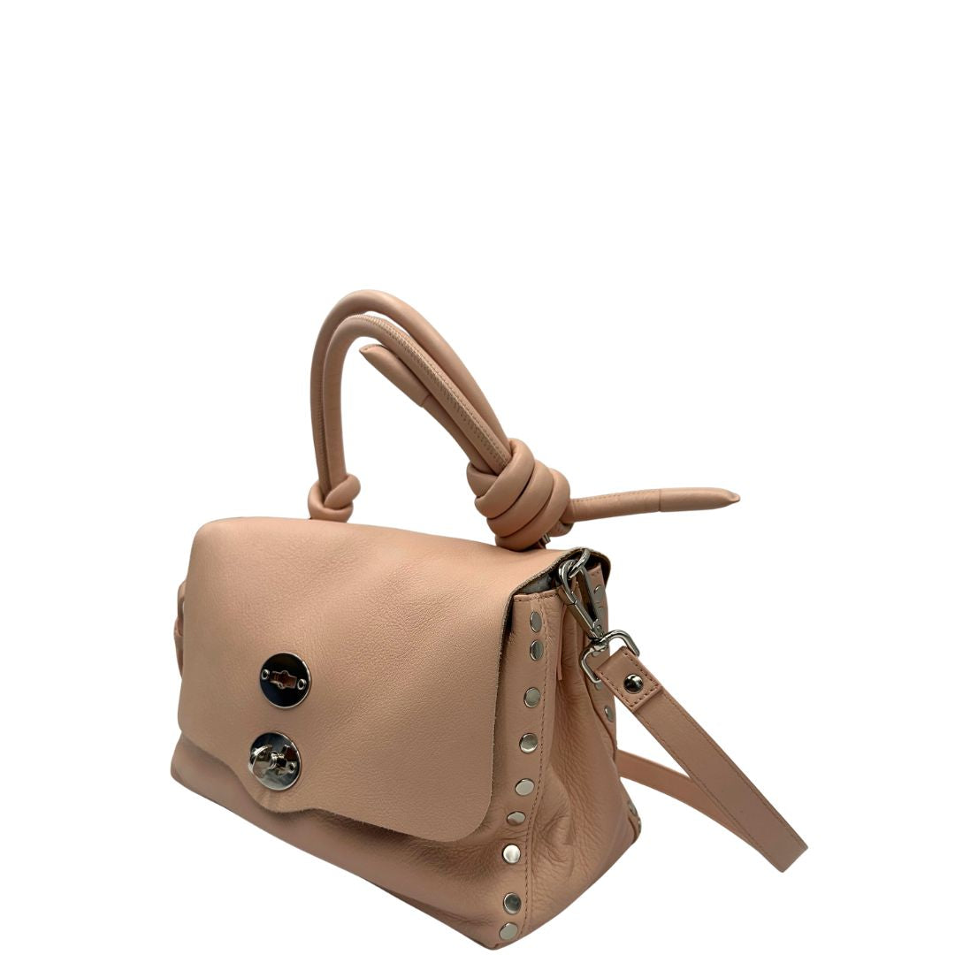 Laterale destro di una postina S Zanellato rosa usata, originale, second hand, in ottime condizioni.