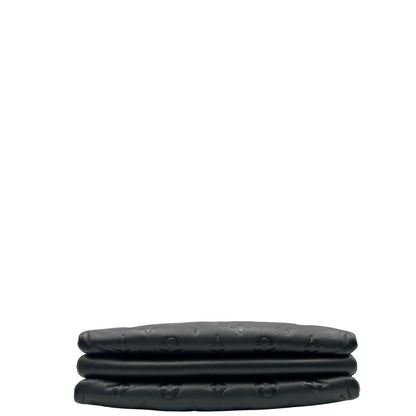 base Borsa LV in pelle nera monogram, di lusso, originale, ottime condizioni, usata.