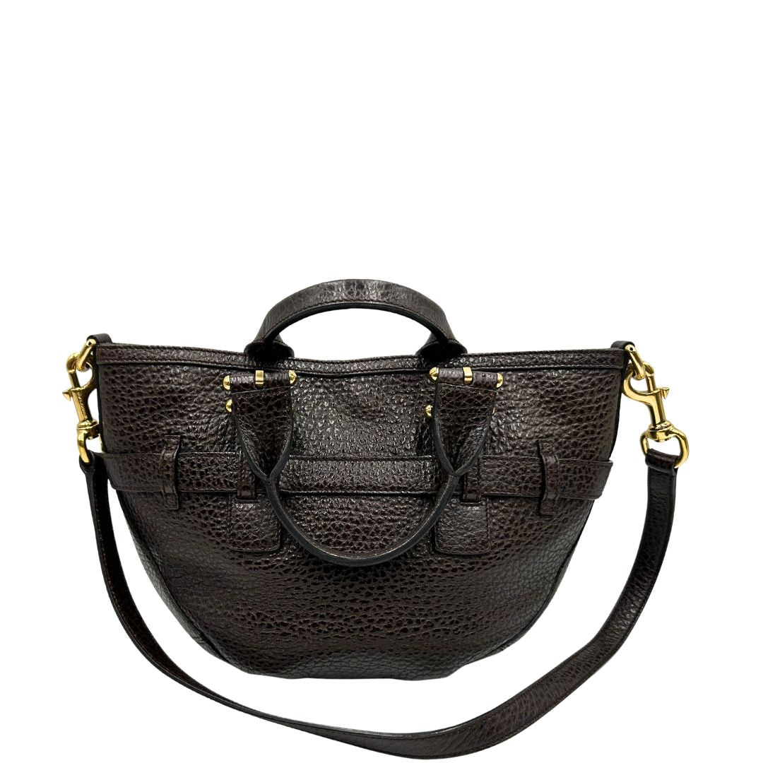 retro Borsa D&G in pelle marrone con interno trama animalier, di lusso, originale, ottime condizioni, usata. 