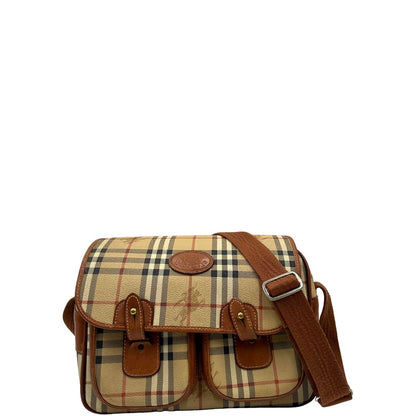 Front di una borsa Burberry trama tartan, con metalleria dorata, usata, originale, second hand, in ottime condizioni.