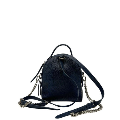 retro Zaino Orciani in pelle martellata blu notte, di lusso, usato, originale, ottime condizioni. 