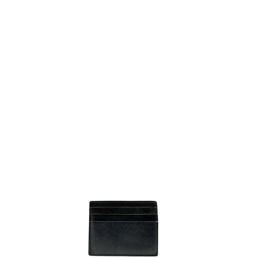 Front, Portafoglio Prada in pelle Saffiano nera. Originale, usato, di lusso, in ottime condizioni