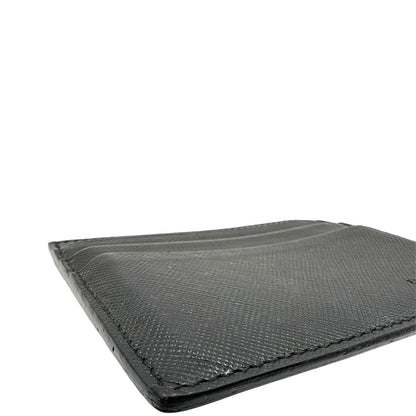 Angolo, Portafoglio Prada in pelle Saffiano nera. Originale, usato, di lusso, in ottime condizioni