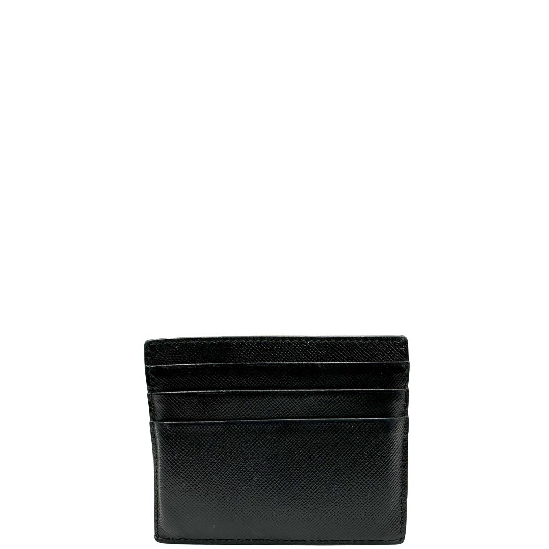 Retro, Portafoglio Prada in pelle Saffiano nera. Originale, usato, di lusso, in ottime condizioni