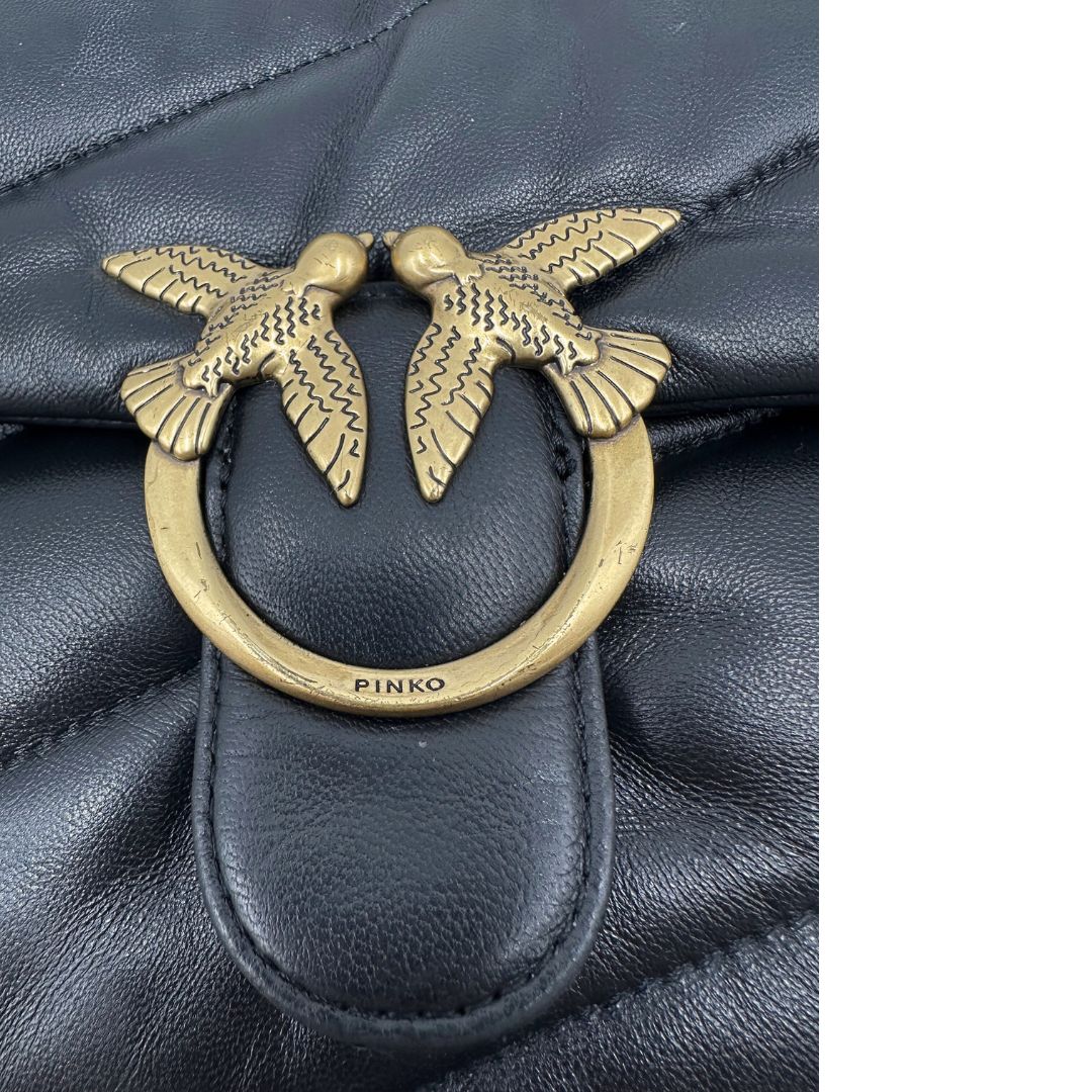 Borsa Love Puff Pinko nera