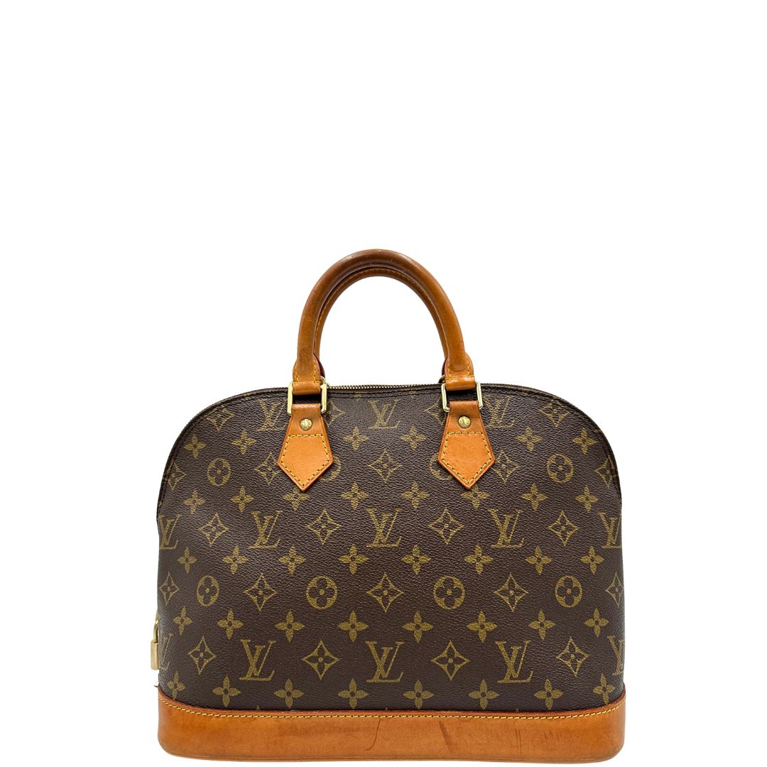 front  Louis Vuitton Alma in tela monogram nella versione PM, di lusso, originale, ottime condizioni, usata, originale. 