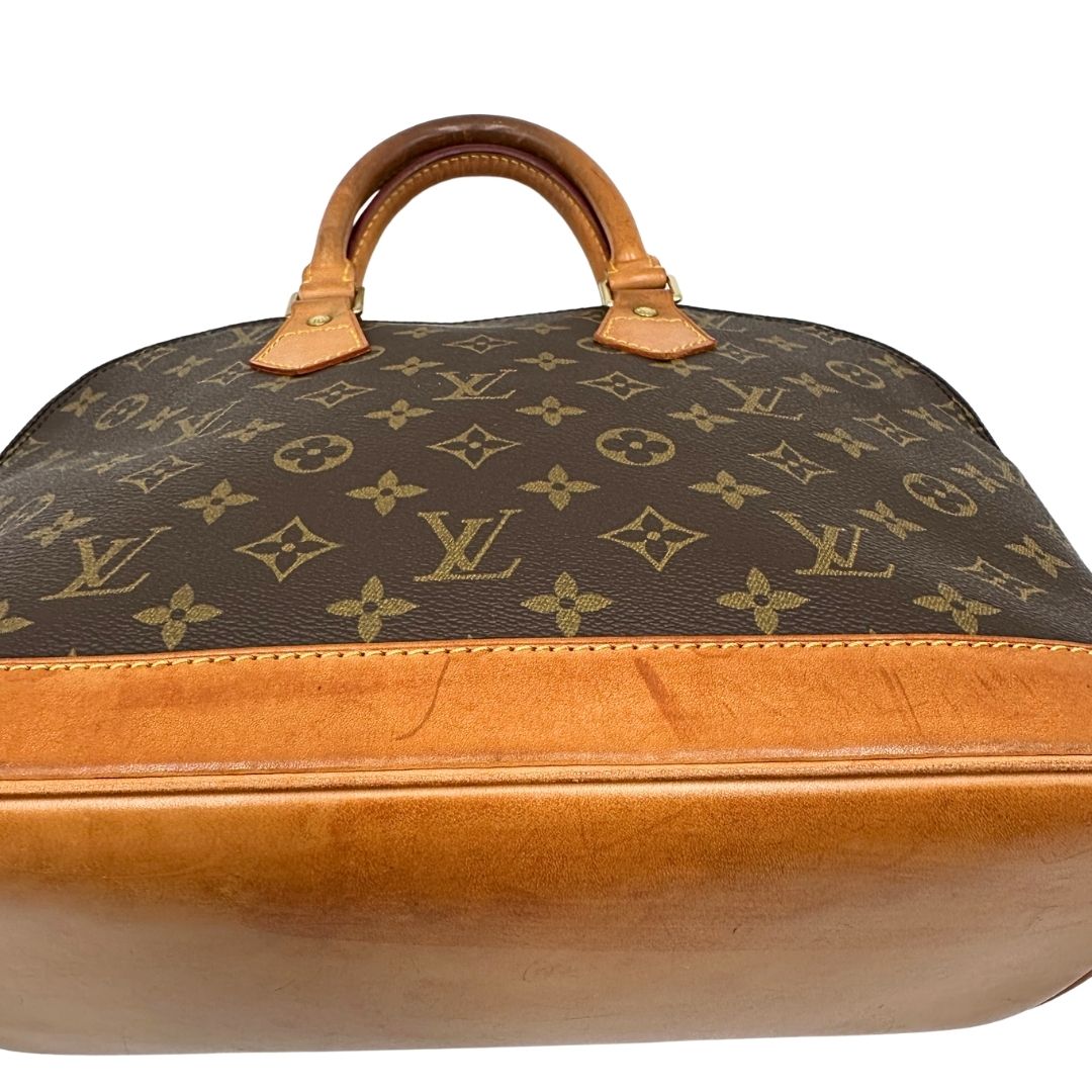 base  Louis Vuitton Alma in tela monogram nella versione PM, di lusso, originale, ottime condizioni, usata, originale. 