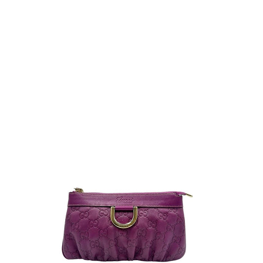 front Pochette Gucci GG viola con hardware dorato, di lusso, ottime condizioni, usata, originale. 