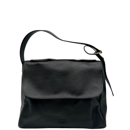 Retro, Borsa Pinko realizzata in morbida pelle nera. Originale, usata, di lusso, in ottime condizioni.