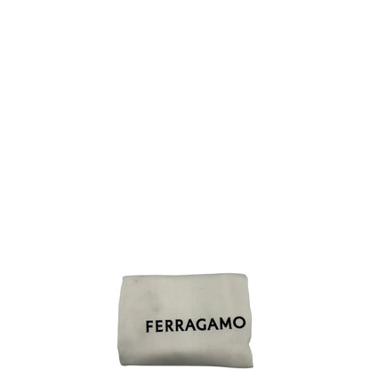 dustbag  Tote Salvatore Ferragamo in pelle nera impreziosita da frange in rafia, di lusso, originale, ottime condizioni, usata. 