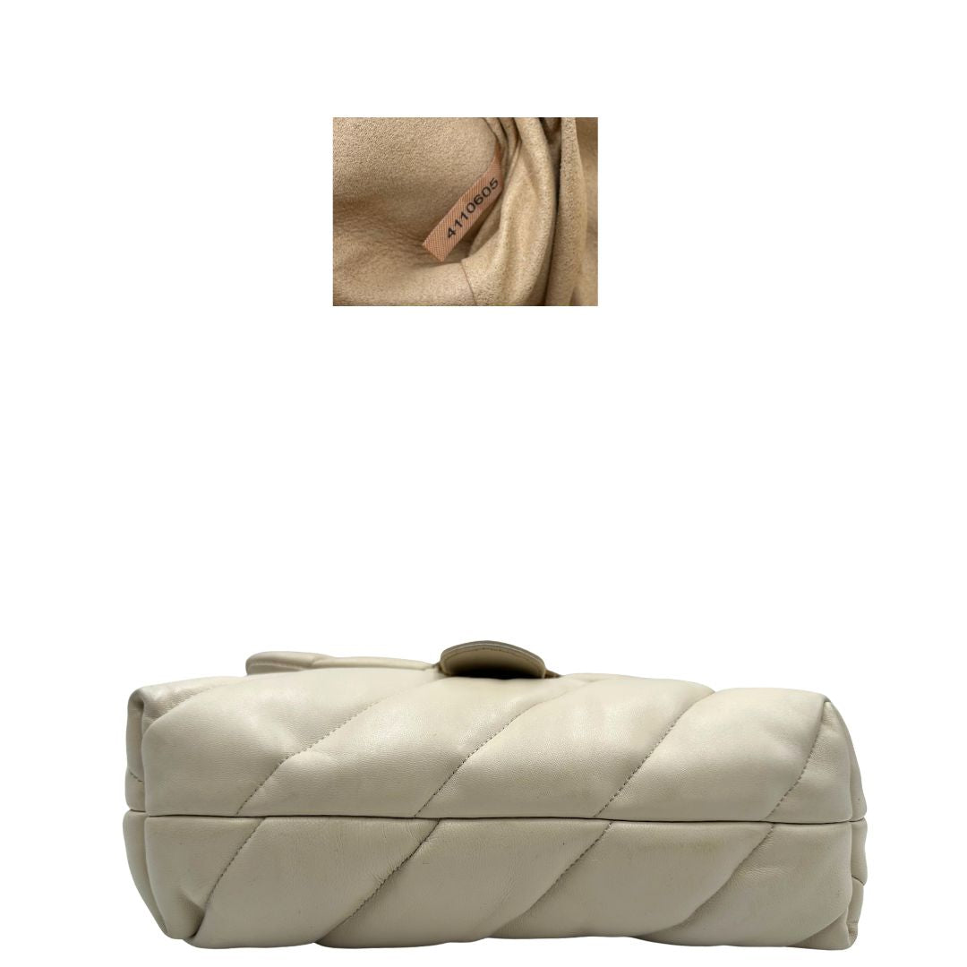 base  Borsa Pinko realizzata in morbida pelle bianca matelassè, di lusso, originale, ottime condizioni, usata. 