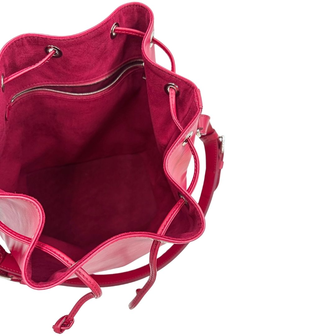 interno Secchiello LV in pelle epi color magenta, di lusso, originale, ottime condizioni, usata. 