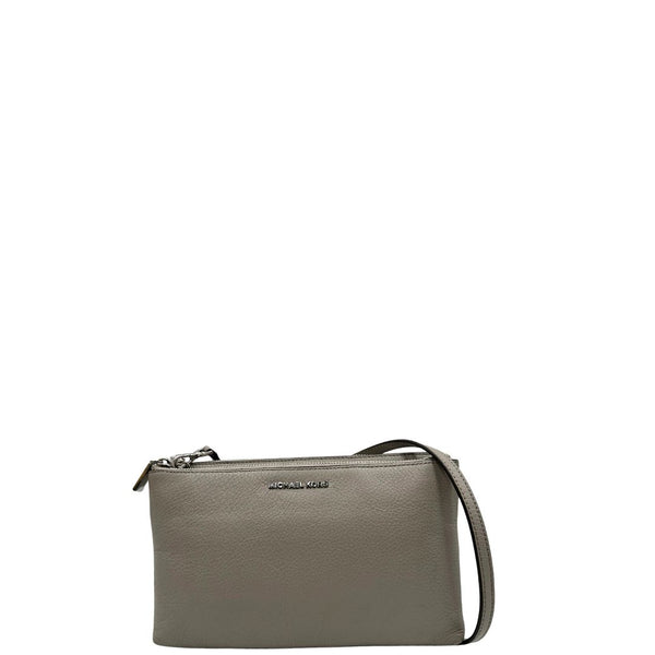 Tracolla Michael Kors Adele Double Zip grigia