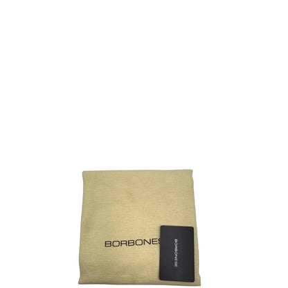 dustbag Tote Borbonese in pelle beige trama occhio di pernice, di lusso, originale, ottime condizioni, usata. 